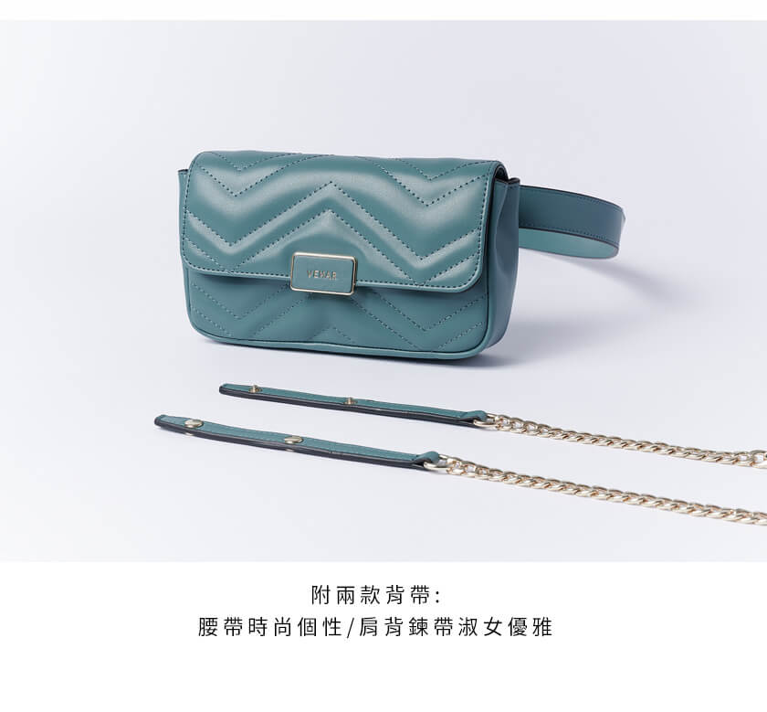 腰包兼具肩背功能MIT台灣名牌推薦薄荷綠