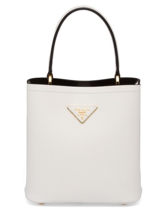 Prada皮革手袋 Panier Saffiano水桶包