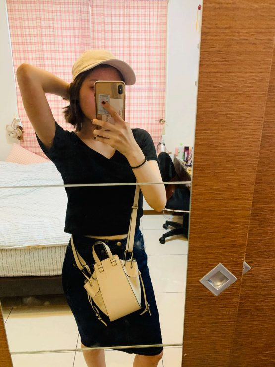 名牌包入門款LOEWE mini吊床包