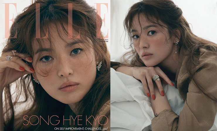 「焦糖曬傷妝」宋慧喬登上新加坡ELLE雜誌封面
