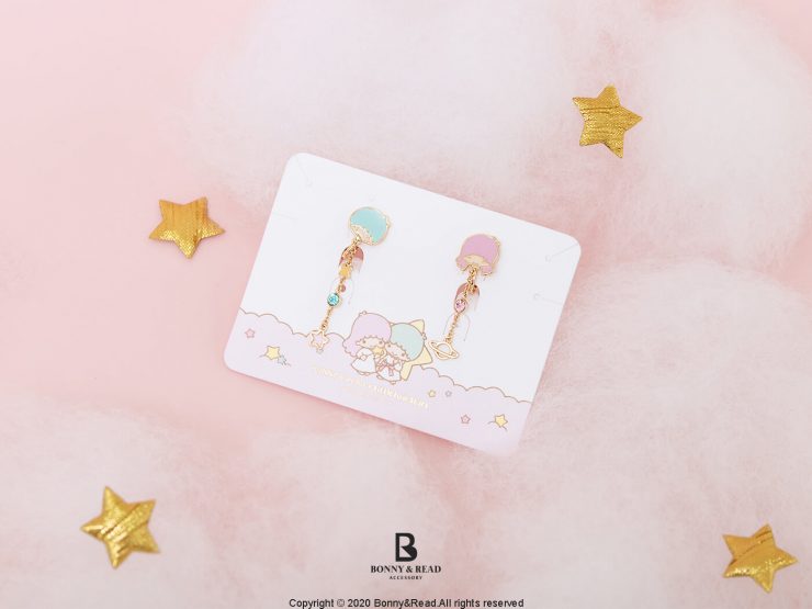 雙子星夜空夾式耳環_Bonny _ Read 飾品_01