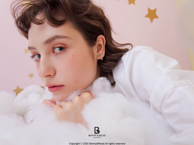 雙子星願望夾式耳環組_Bonny _ Read 飾品_1