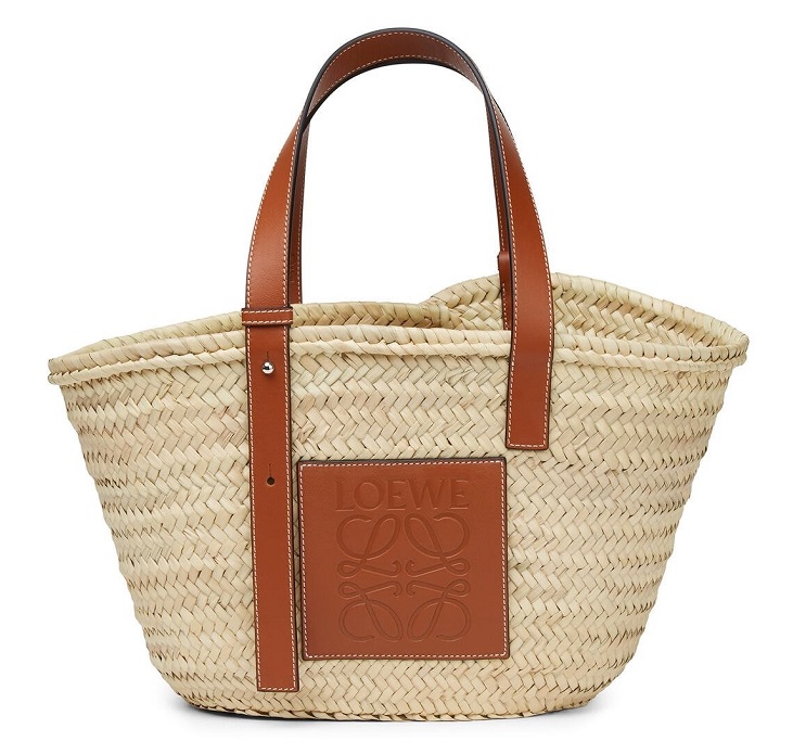 LOEWE 草編包中號