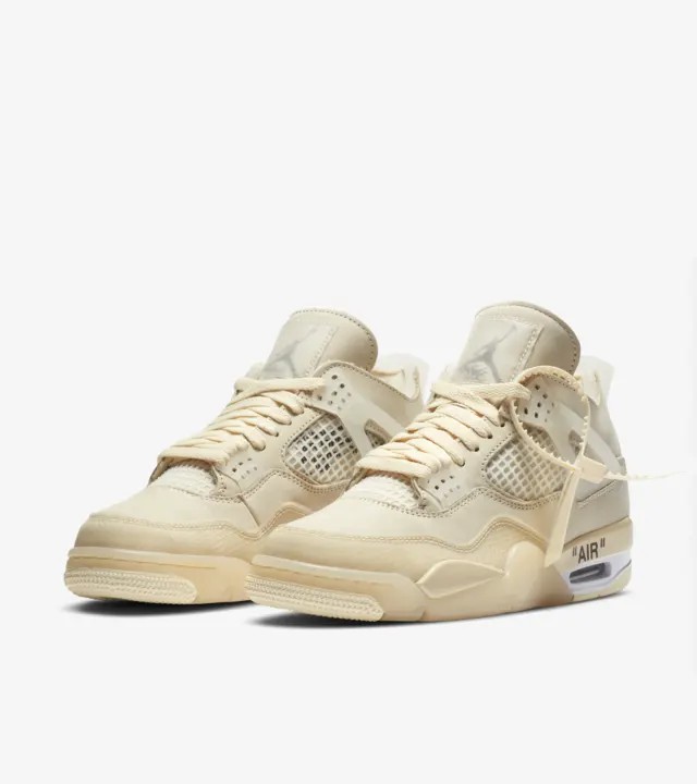 Off-White x AIR Jordan 4 Sail抽選
