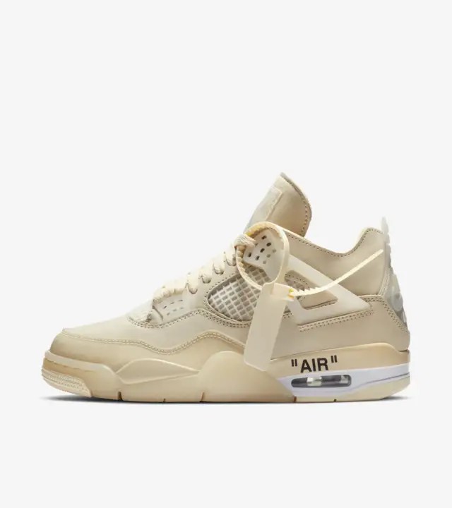 Off-White x AIR Jordan 4 Sail抽選日本7月25日