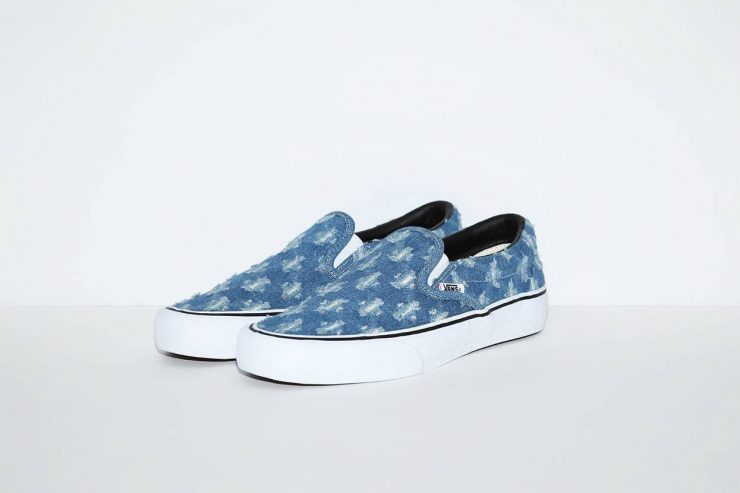 SUPREME × VANS懶人鞋藍