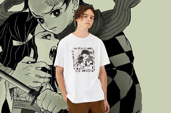 Uniqlo聯名款鬼滅之刃彌豆子炭治郎