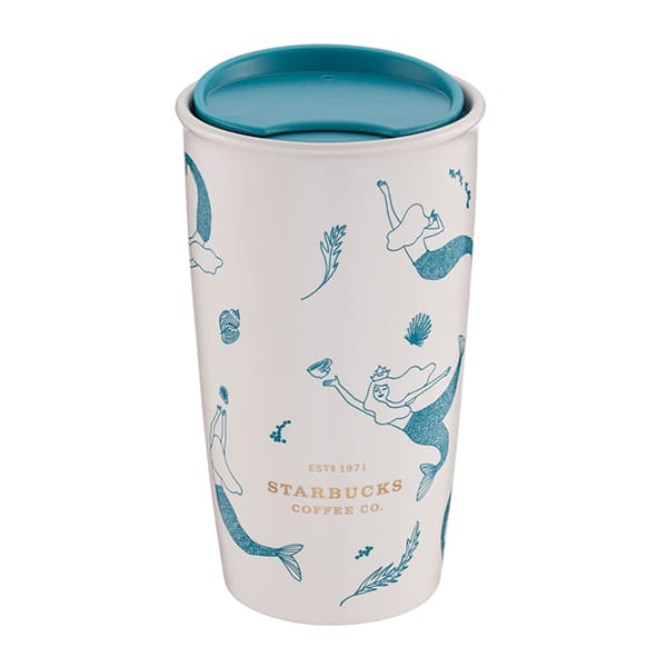 人魚遊蹤雙層馬克杯，售價700。容量：12OZ。 (3)