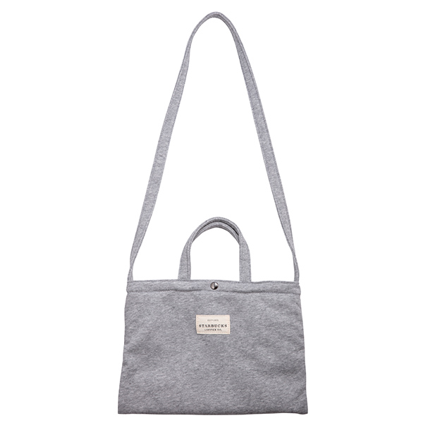 棉布側背隨身袋-深灰，售價$350 (2)