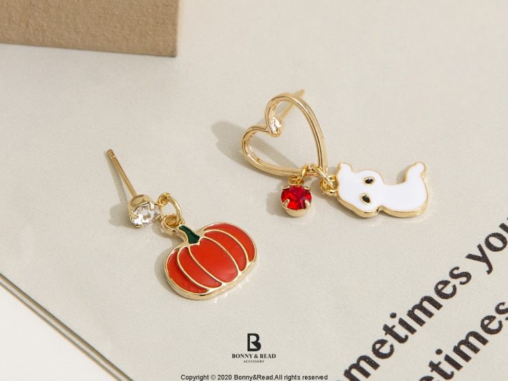 [韓國]南瓜聖靈耳環_Bonny _ Read 飾品_01