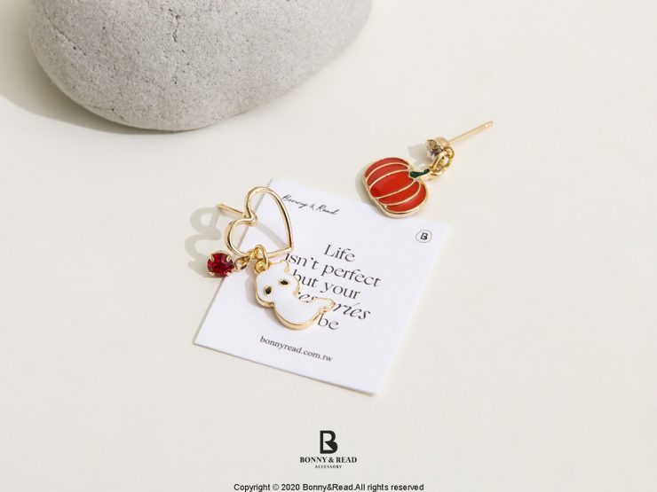 [韓國]南瓜聖靈耳環_Bonny _ Read 飾品_02