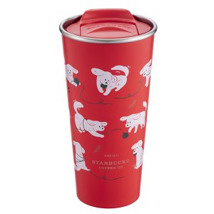 2020星巴克聖誕限定 狗狗嬉戲TOGO不鏽鋼杯
