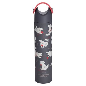 2020星巴克聖誕限定 狗狗提環不鏽鋼水壺