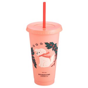 2020星巴克聖誕限定 狗狗祝福冷變TOGO冷水杯