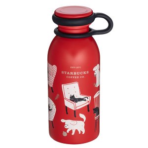 2020星巴克聖誕限定 耶誕嬉戲不鏽鋼水壺