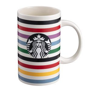 KATE SPADE條紋馬克杯