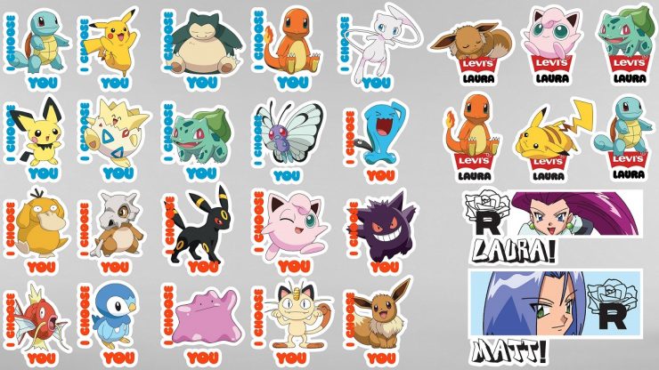 LEVI'S® PRINT SHOP共有20款精選圖騰及8款可客製專屬文字的寶可夢圖像，跟Pokémon一起創造你的專屬冒險潮TEE吧！