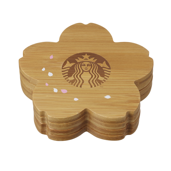 花型竹質杯墊組