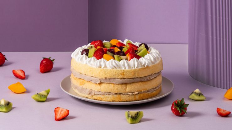 《果然愛泥》輕奶油裸蛋糕系列，雙層芋泥雙倍享受