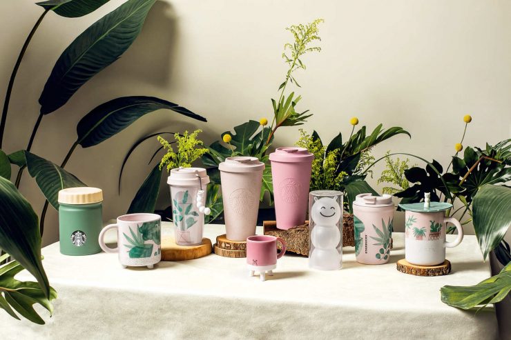 星巴克2022夏季檔期，商品部份本次主題帶來了安定人心的綠色植栽系列